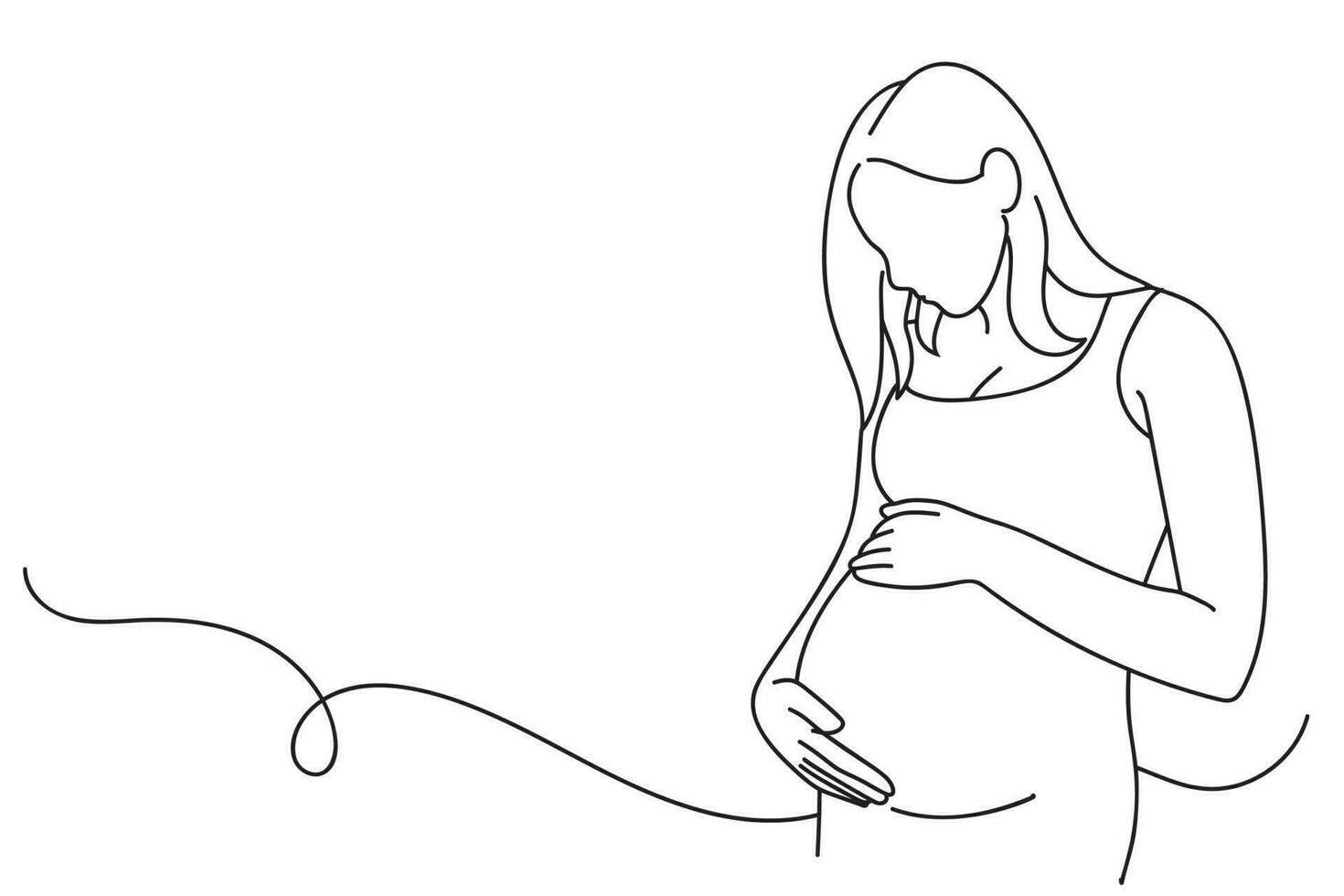 Pregnancy skin health illustration