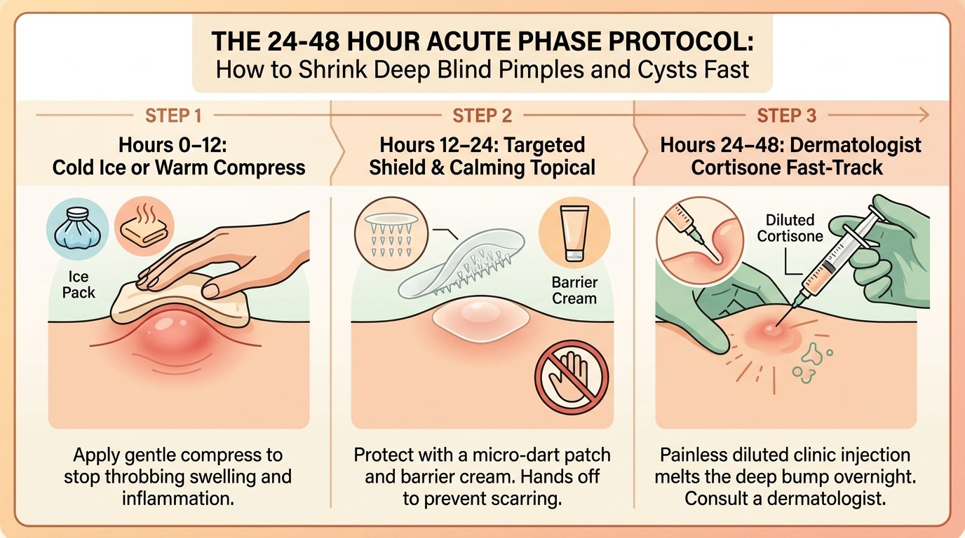 The 24-48 Hour Acute Phase Protocol for Deep Acne Nodules and Cysts