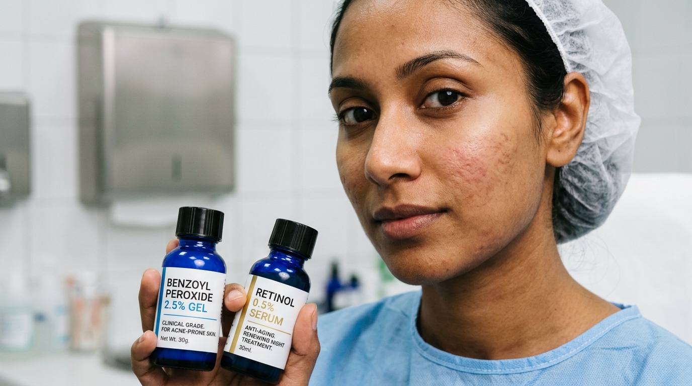 Alpha Arbutin 2% vs Niacinamide 5% gel comparison for inflammatory acne pimples