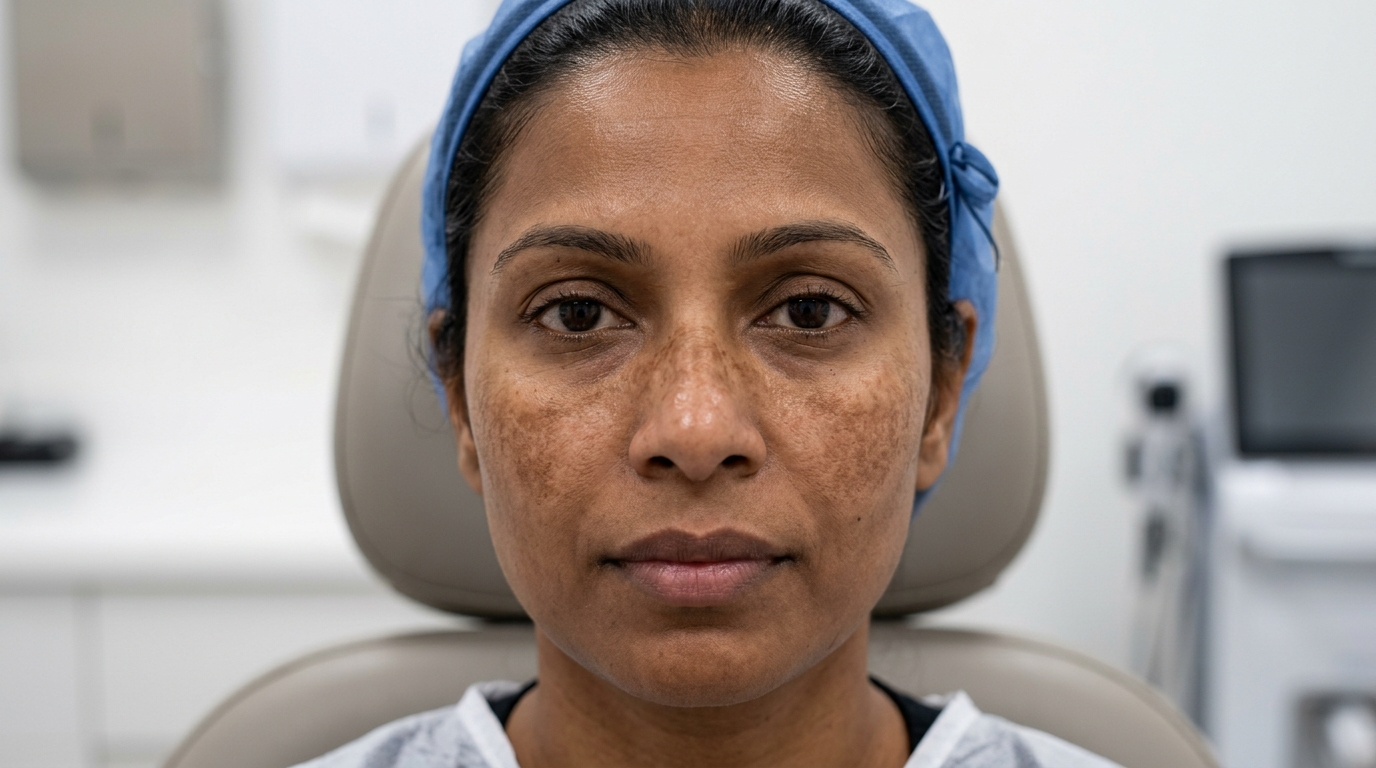 Butterfly Melasma on Cheeks and Nose Treatment in India
