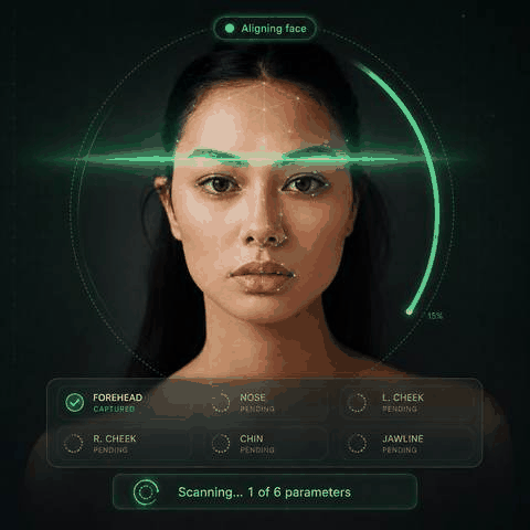 MyMirror AI Facial Scan