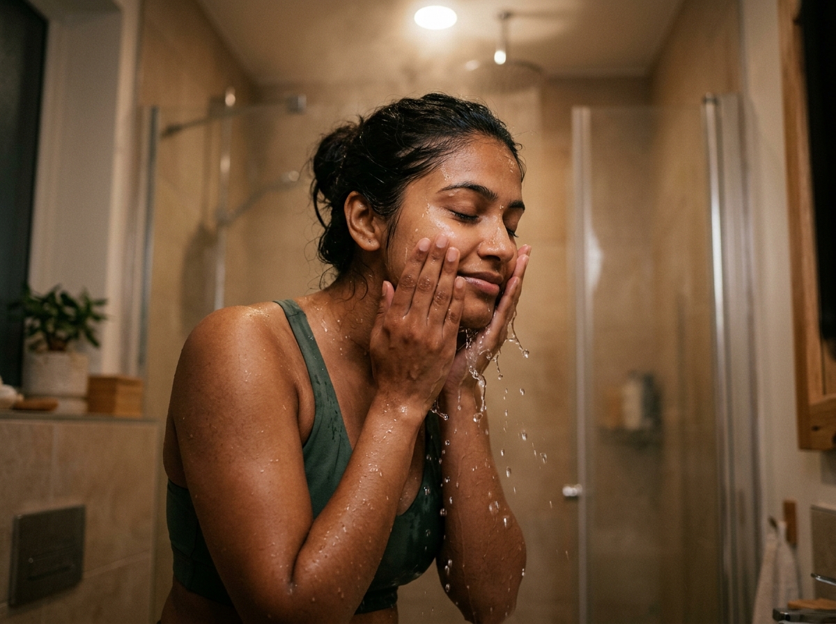 Phase 4: Gentle Evening Shower and Barrier Recovery Routine