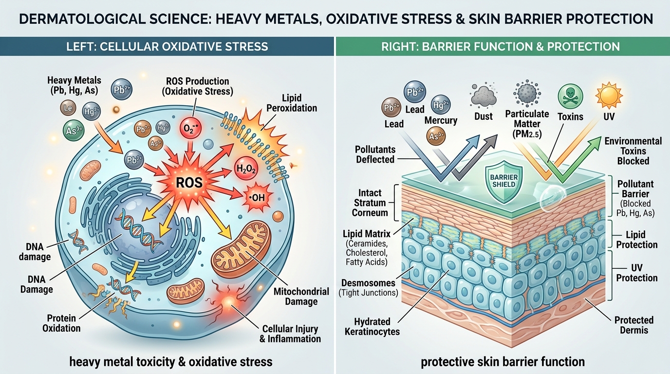 Heavy Metal Toxicity & Acne: Environmental Skin Triggers (India 2026) illustration