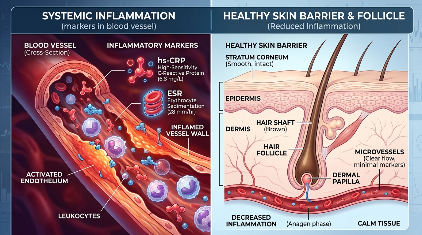 Systemic Inflammation & Acne: hs-CRP & ESR Testing (India 2026) illustration