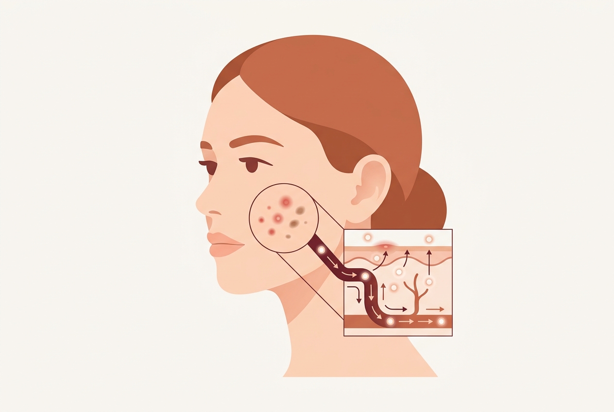 Iron Deficiency & Acne illustration