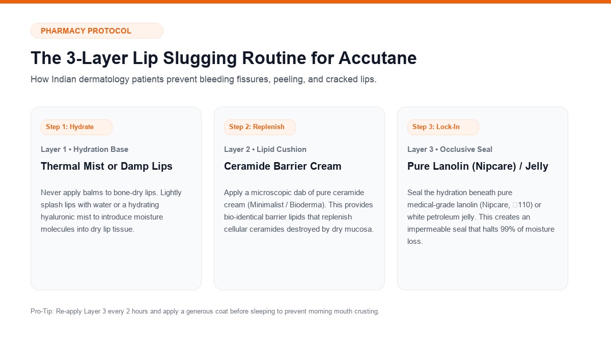 Accutane 3-Layer Lip Slugging Routine