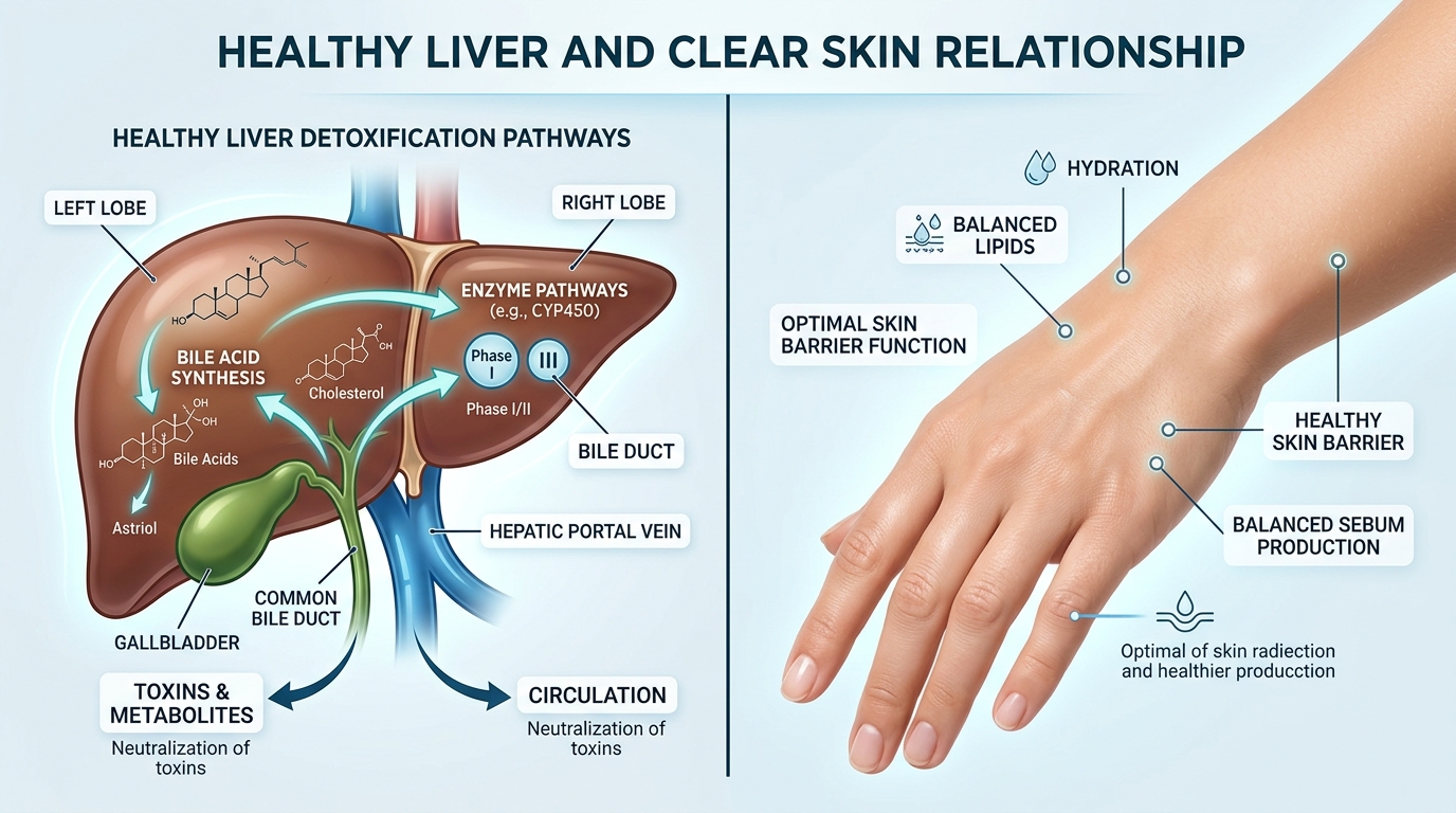 Liver Function & Acne: SGOT, SGPT & Detoxification Pathways (India 2026) illustration