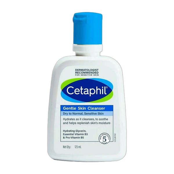 Cetaphil Gentle Skin Cleanser bottle for dry sensitive skin
