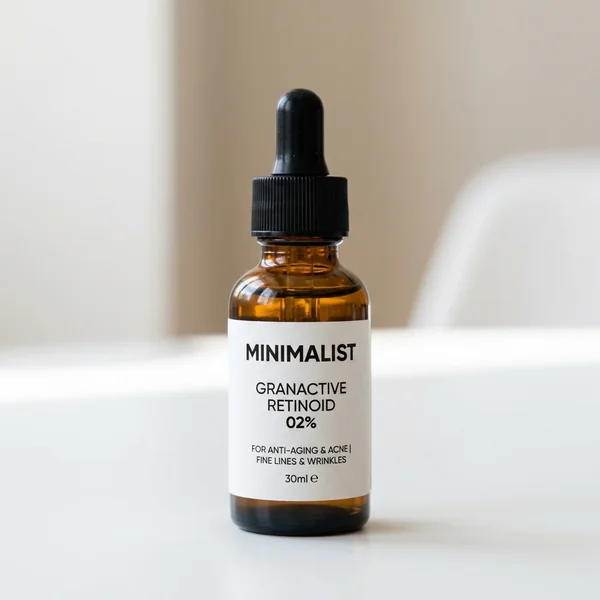 Minimalist Granactive Retinoid 2% 30ml dropper bottle for sensitive skin